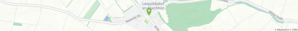Kartendarstellung des Standorts für Raffael-Apotheke in 2285 Leopoldsdorf im Marchfeld